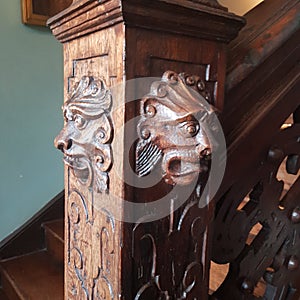 Wooden bannister photo
