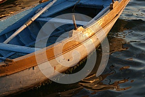 Wooden barge