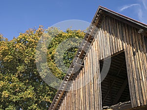 Wooden barn