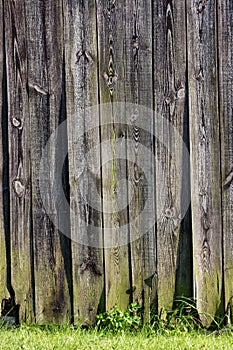 Wooden barn wall