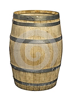 Wooden Barrel.