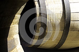 Wooden barrel for stocking wine