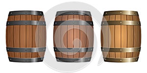 Wooden barrel vector design illustration isolated on white background