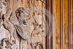 Wooden bas-relief, exquisite pattern