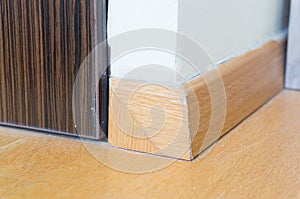 Wooden baseboard