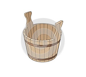 Wooden basin