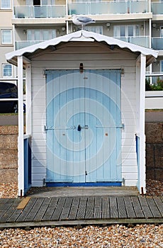 Wooden beach hut, Bexhill photo