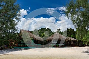 Wooden beach hut on Koh Rong Samloem Island