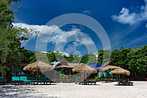 Wooden beach hut on Koh Rong Samloem Island