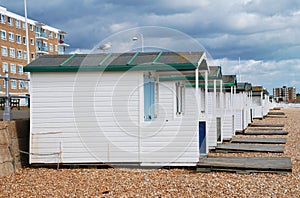 Wooden beach huts, Bexhill