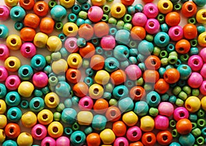 Wooden beads background