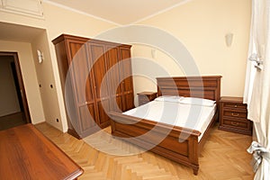 Wooden bedroom