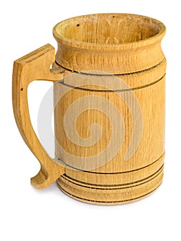 Wooden beer mug