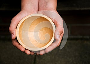 Wooden Begging Bowl