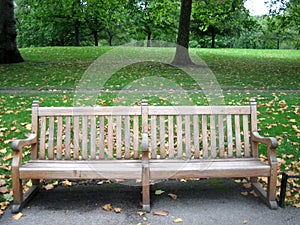 Wooden bench