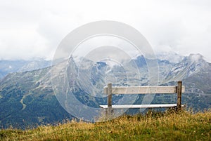 Wooden bench