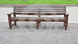 Wooden bench