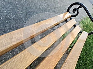 Wooden bench