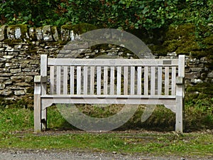 Wooden Bench Commemorating Diamond Jubilee photo
