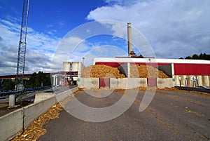 Wooden bio mass power plant