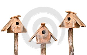 Wooden bird house