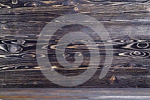 wooden black background