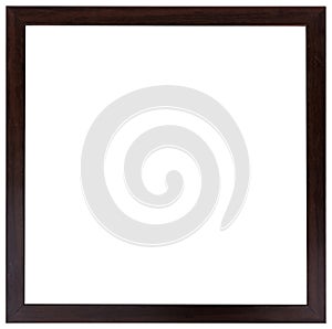 The wooden black frame. Flat design.