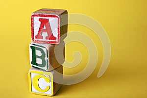 Wooden blocks photo