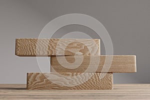 Wooden blocks balance concept. Wooden concept