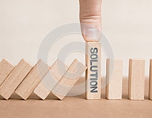 Wooden Blocks with Solution Concept
