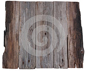 Wooden board old planks isolated