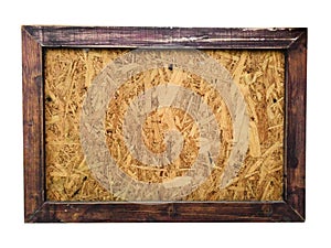 wooden board with wooden frame