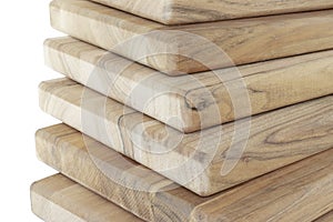 Wooden boards, a board with a seamed edge for building a house and interior decoration