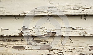 Wooden Boards Cracked Peeling Paint