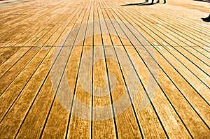 Wooden boardwalk