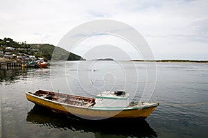 Wooden Boat - Ancud - Chile photo