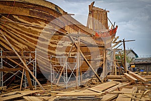 Wooden Boat Building, Qui Nhon, Vietnam