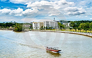 Wooden boat on the Kedayan River in Bandar Seri Begawan