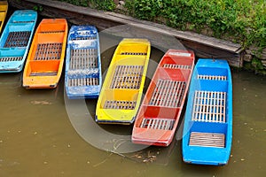 Wooden boats. Oxford, England