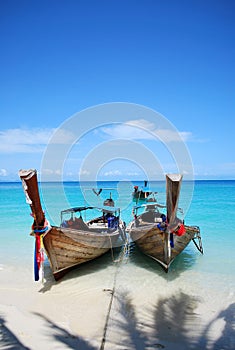 Wooden boats, Thailand