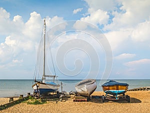 Wooden boats, Whitstable, Kent, UK