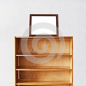 Wooden book Shelf and photo frame