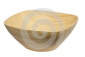 Wooden Bowl Isolated