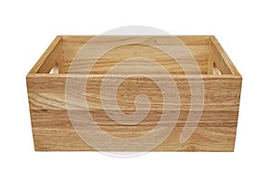 Wooden box isolated