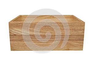 Wooden box isolated