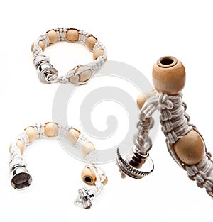 Wooden Bracelet studio quality white background smoking accessories