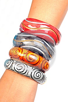 Wooden bracelets