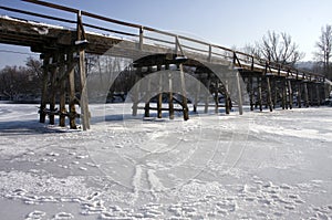 Wooden bridge