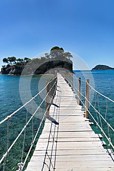 Wooden bridge Agios Sostis