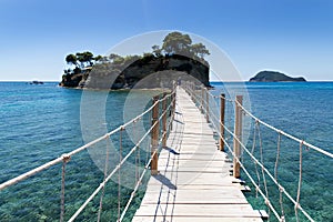 Wooden bridge Agios Sostis